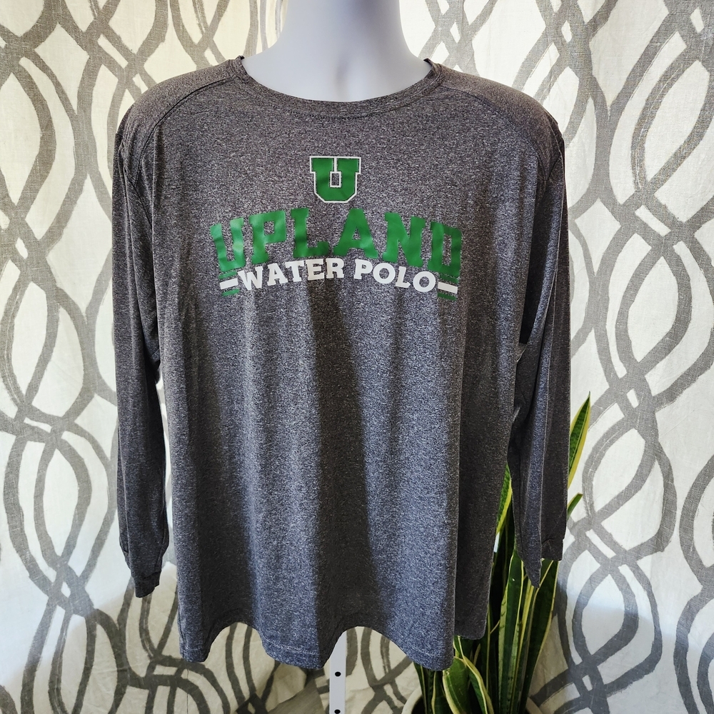 Gray Upland School Water Polo Long Sleeve Shirt LARGE